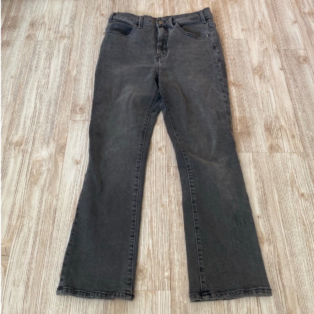 We the Free high waisted mid rise cropped boot grey jeans size 8